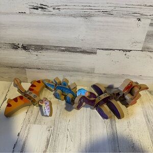 Wooden Mix and Match Complete Dinosaur Set